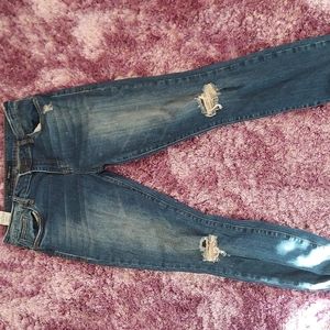 dark blue skinny jeans